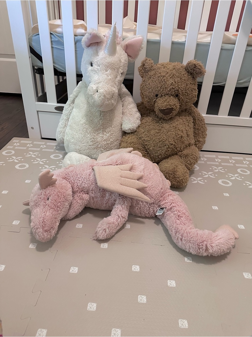 Jellycat Rose Dragon, size huge . Rare, retired. - Picture 2 of 4